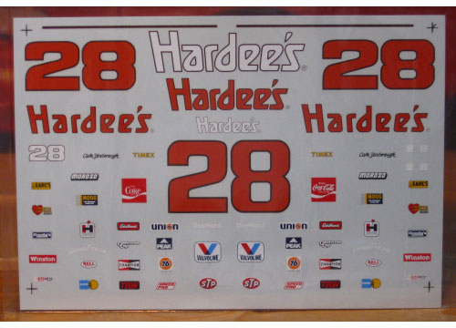 #28 Hardees Cale Yarborough 1984-85