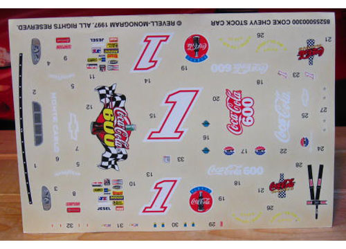 # 1 Coca Cola 600 1997 Decals