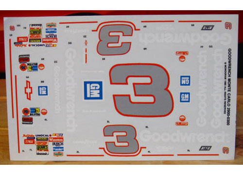 # 3 Goodwrench Dale Earnhardt 1988 Monogram