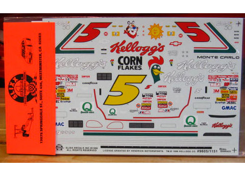 # 5 Kelloggs Terry Labonte 1996 Slixx