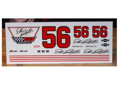 #56 Dale Earnhardt Chevrolet Ernie Irvan 1987