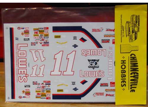 #11 Lowe's Gold Brett Bodine 1996 Chimneyville