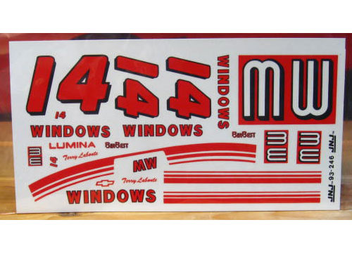 #14 MW Windows Terry Labonte 1993 JNJ