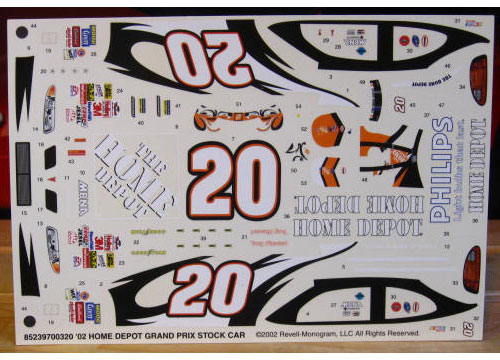 #20 Home Depot Tony Stewart 2002 Revell
