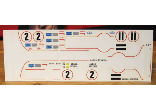 Fred Cady #107 1963-66 Mecom Corvette Graphics