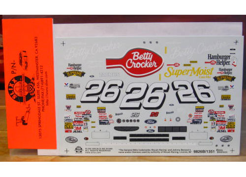 #26 Betty Crocker Johnny Benson 1998 Slixx