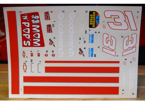 #31 Mom n Pops Neil Bonnett 1993 Mooseworks