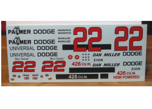 #22 Billy Foster 1965 Dodge PPP