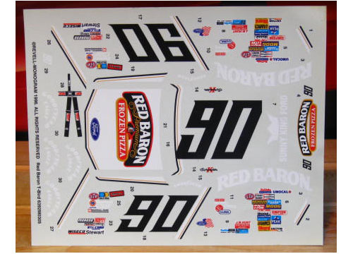 #90 Red Baron Ken Schrader 1987
