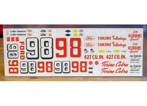 #98 Jim Robbins Torino Leeroy Yarbrough Fred Cady #623