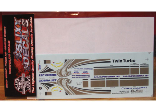 Slixx #7183 Mustang Cobra Jet Graphics Sheet #1