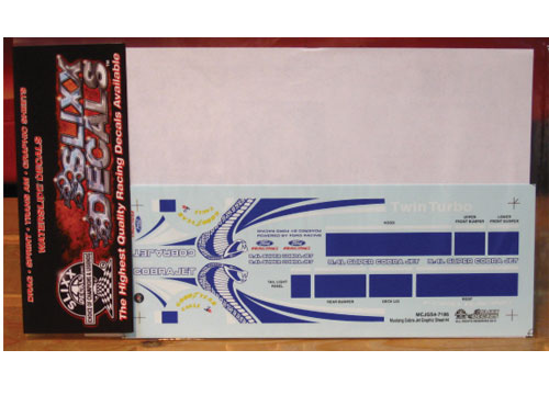 Slixx #7186 Mustang Cobra Jet Graphics Sheet #4