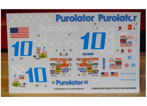 #10 Purolator Derrike Cope 1991